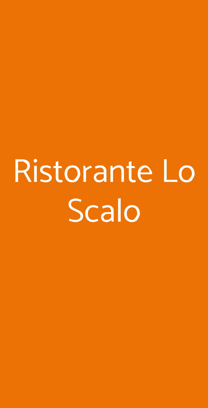 Ristorante Lo Scalo Cannobio menù 1 pagina