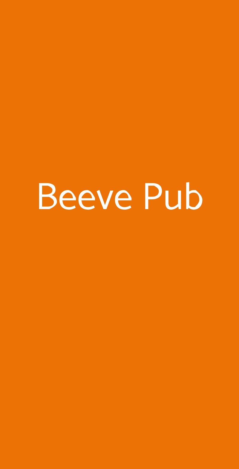Beeve Pub Portici menù 1 pagina