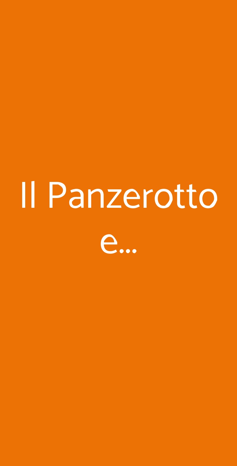 Il Panzerotto e... Torino menù 1 pagina