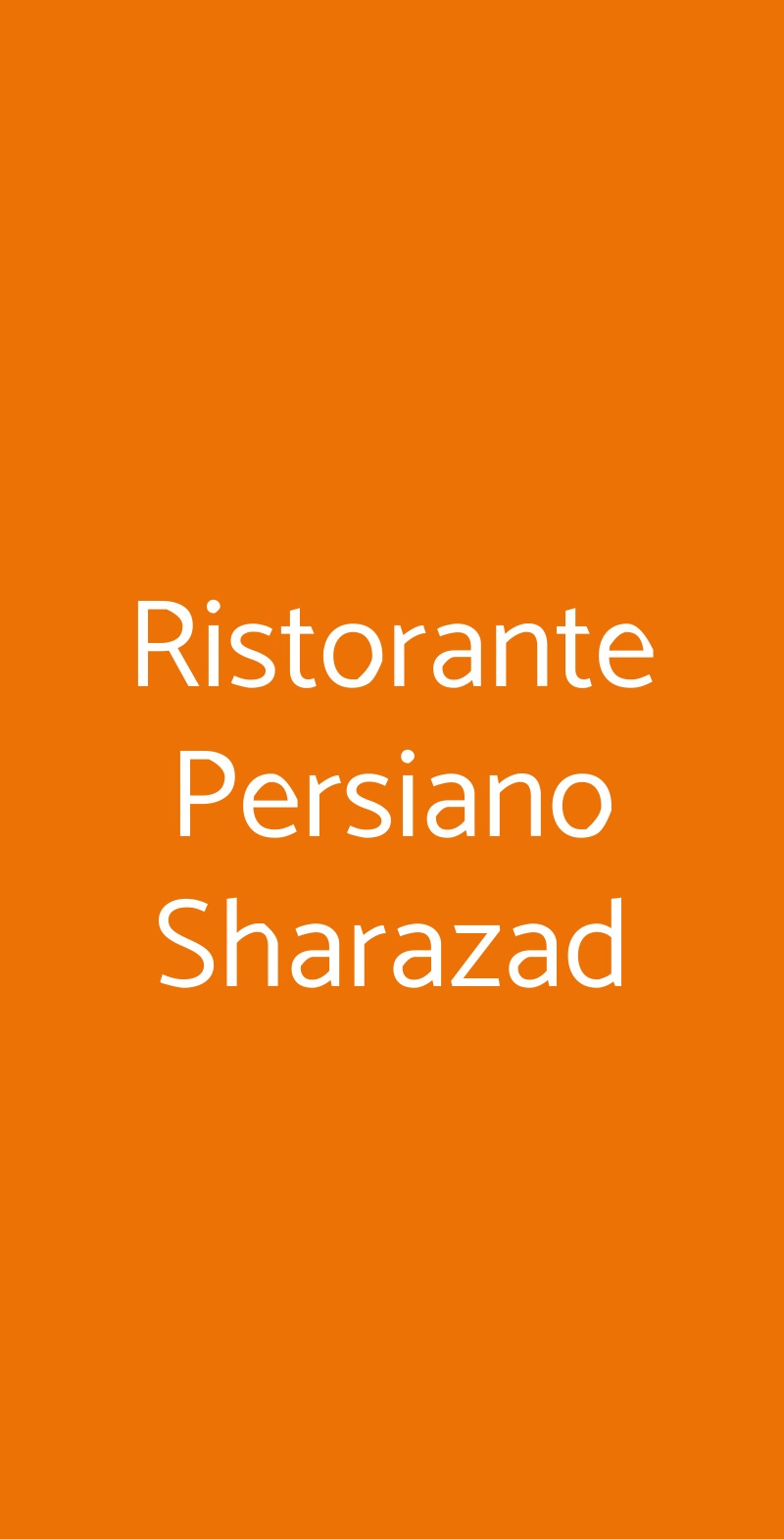 Ristorante Persiano Sharazad Torino menù 1 pagina