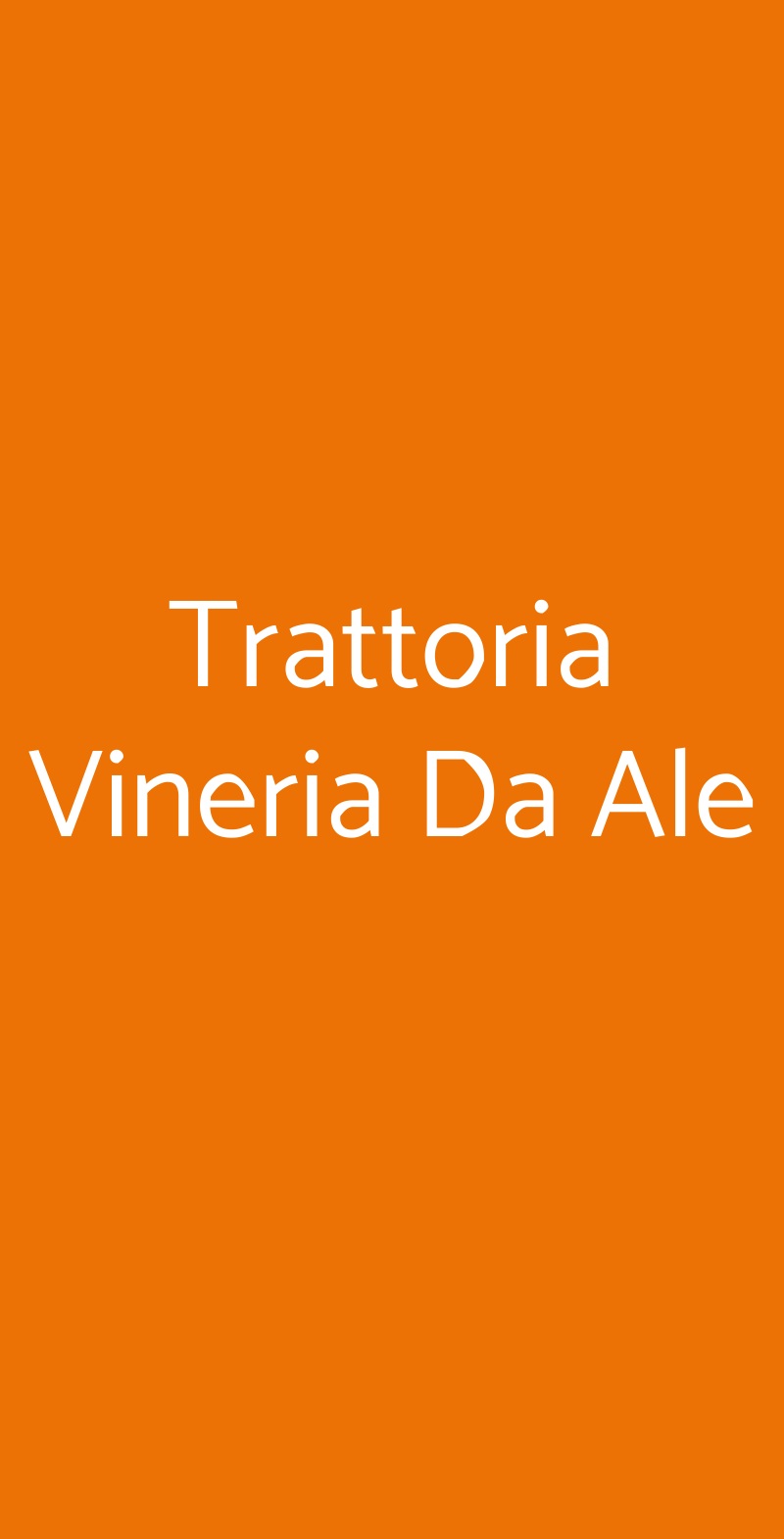 Trattoria Vineria Da Ale Torino menù 1 pagina