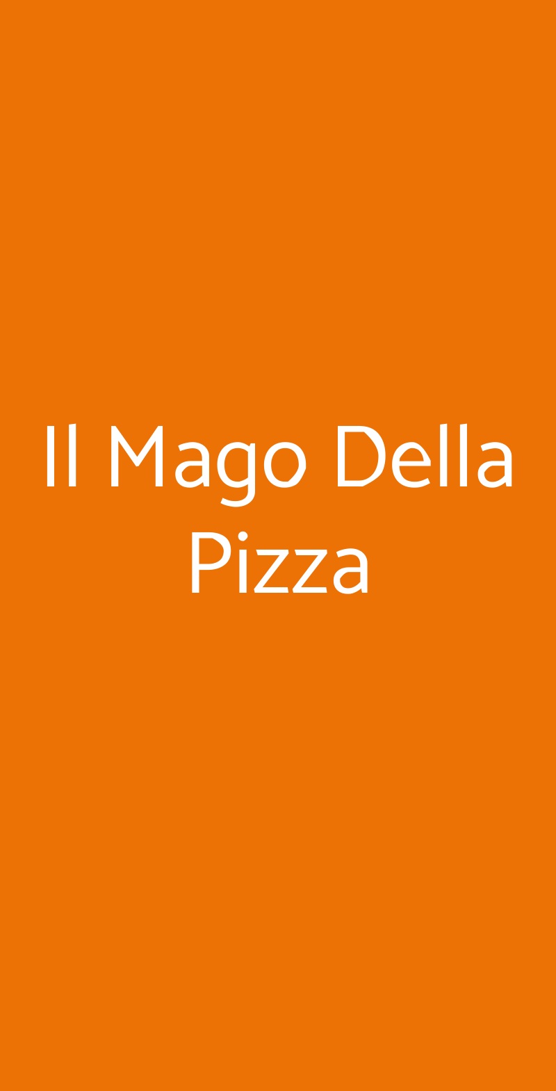 Il Mago Della Pizza Torino menù 1 pagina