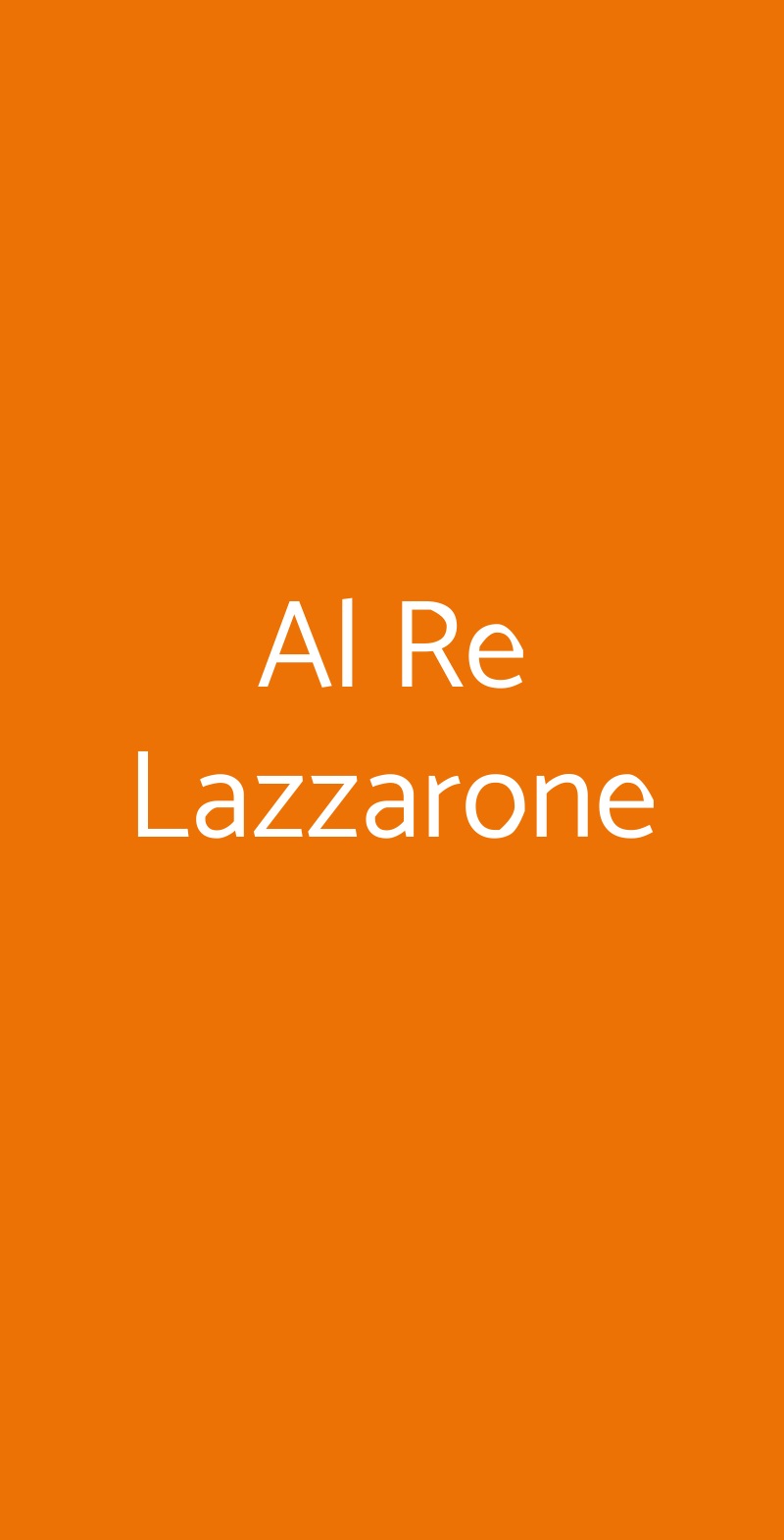 Al Re Lazzarone Monza menù 1 pagina