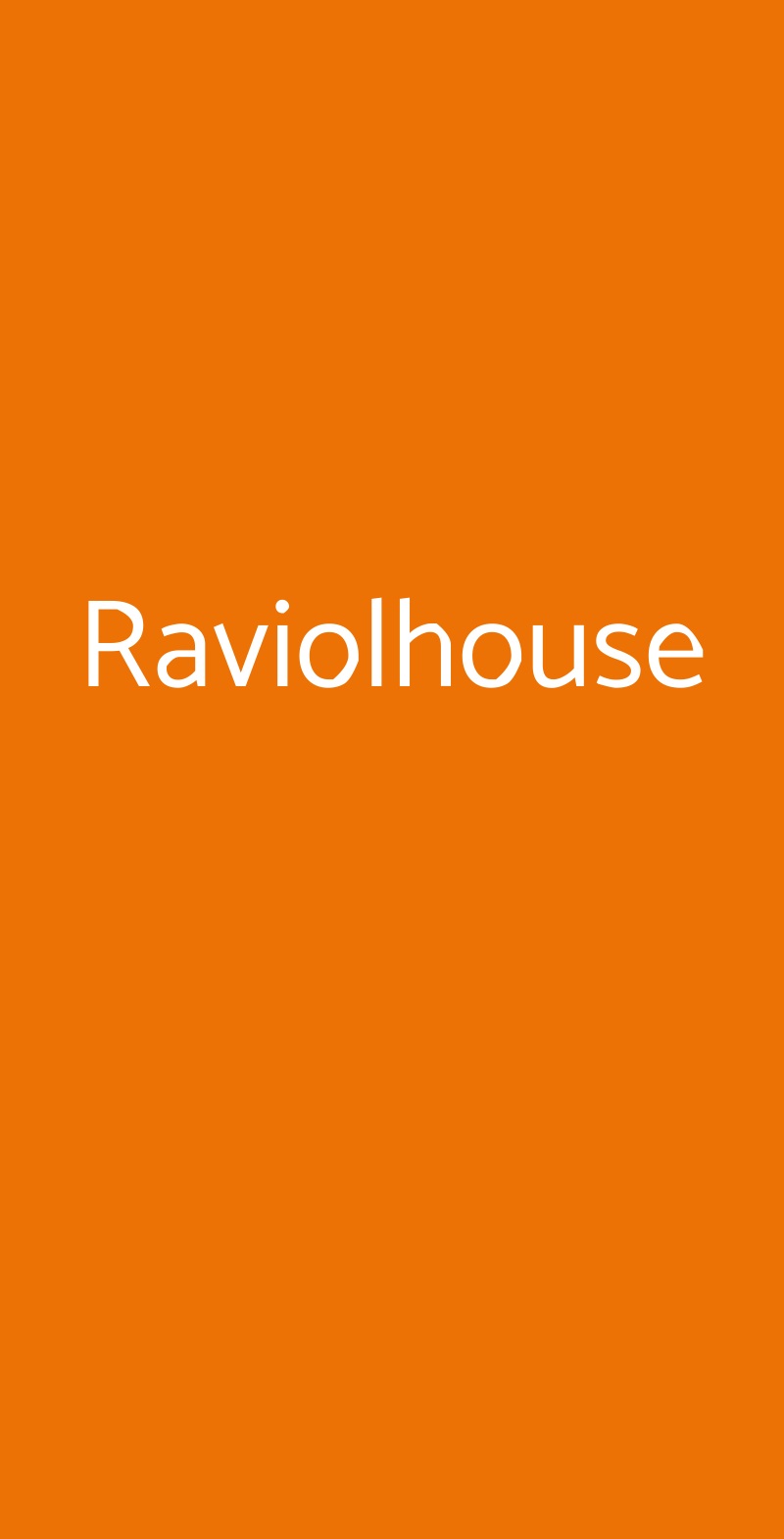 Raviolhouse Torino menù 1 pagina
