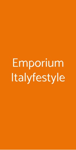 Emporium Italyfestyle, Torino