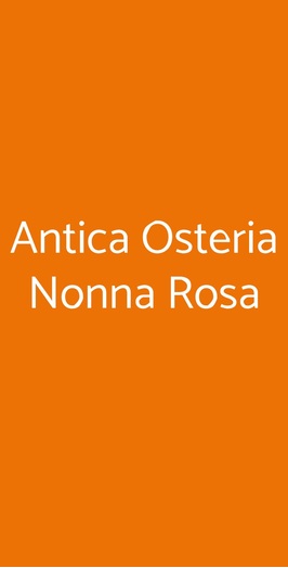 Antica Osteria Nonna Rosa, Vico Equense