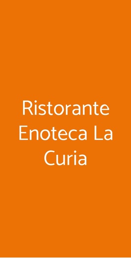 Enoteca Osteria La Curia, Acqui Terme