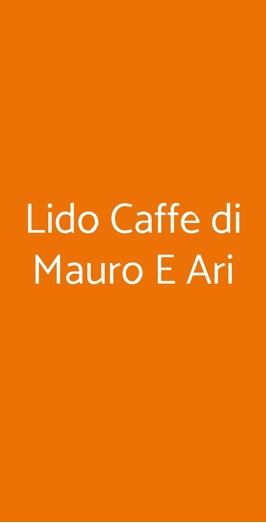Lido Caffe Di Mauro E Ari, Cannero Riviera