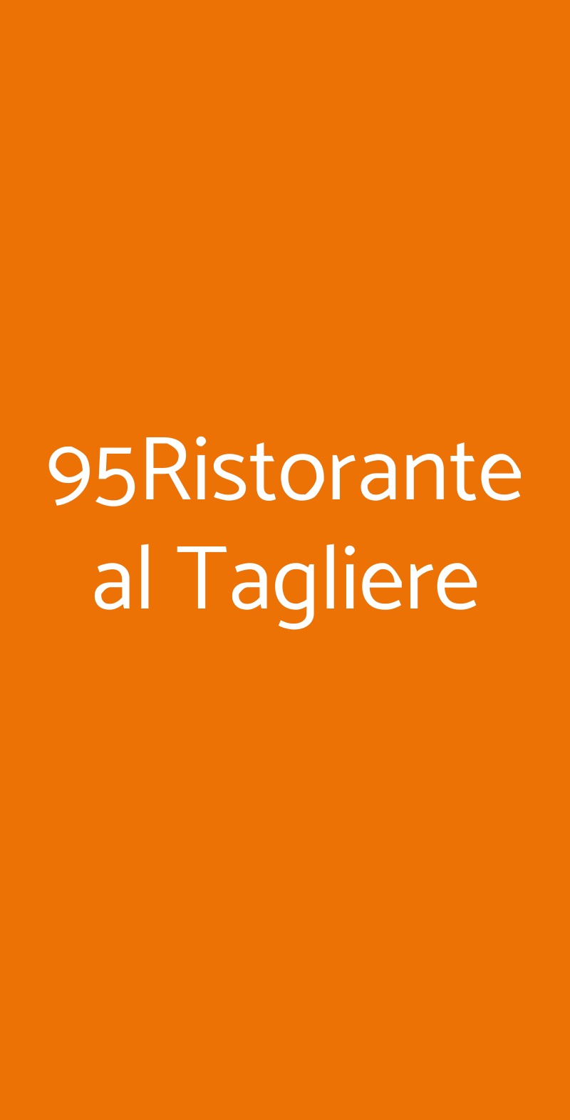 95ristorante Al Tagliere, Barlassina