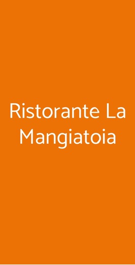 Ristorante La Mangiatoia, Dormelletto
