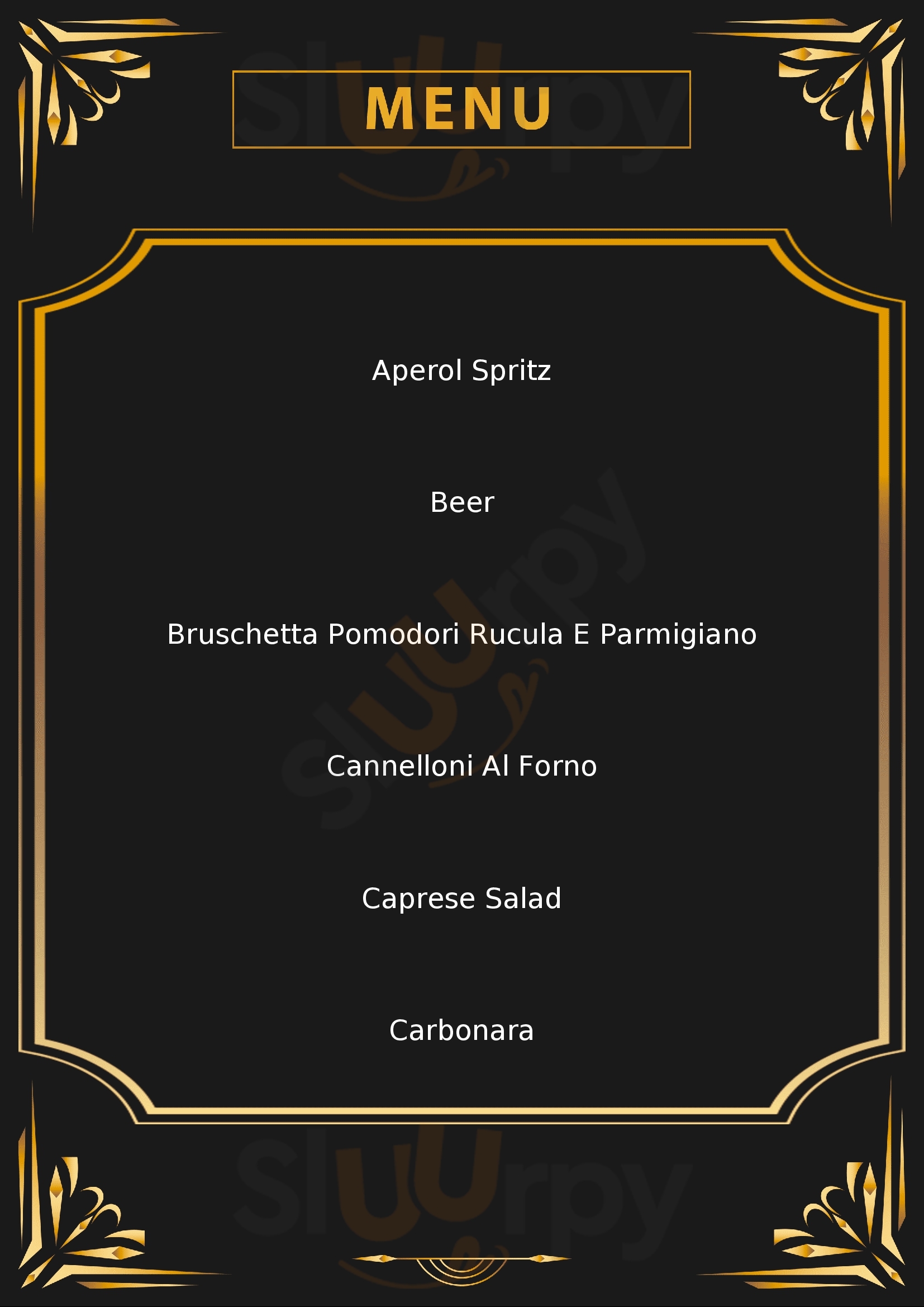 AZZ! Bar - Cafè - Casual Italian Dining Sorrento menù 1 pagina