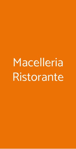Macelleria Ristorante, Torino