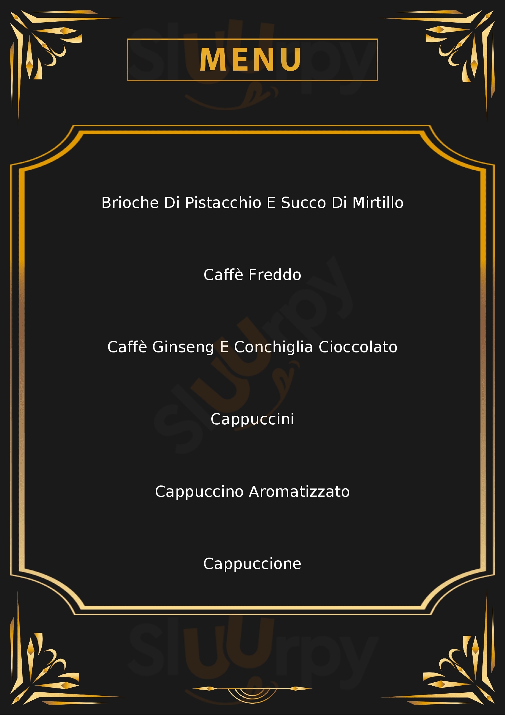 Caffe & Caffe Monza menù 1 pagina