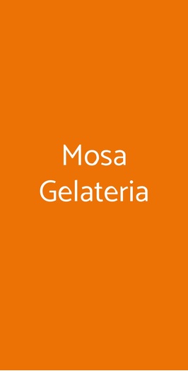 Mosa Gelateria, Torino