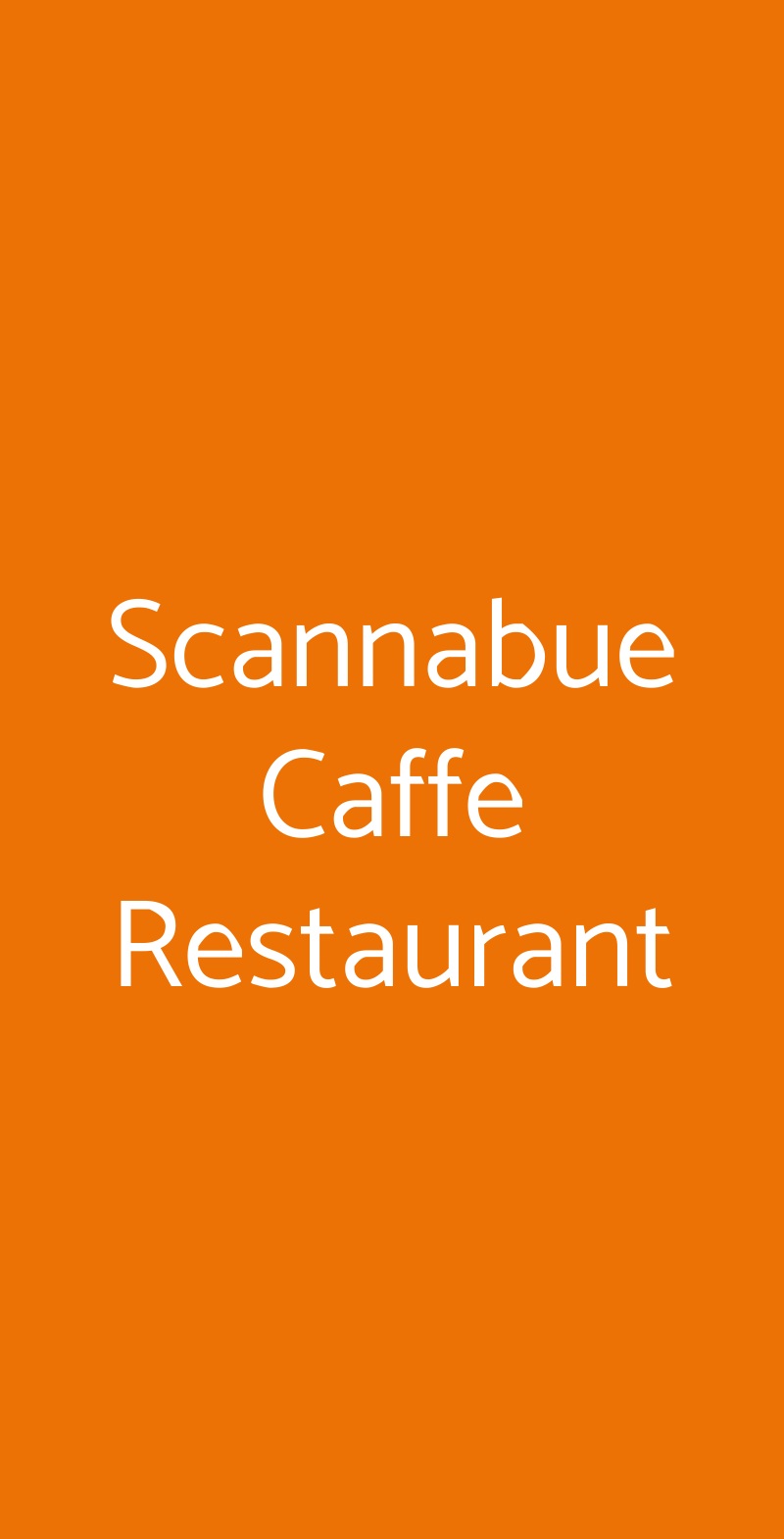 Scannabue Caffe Restaurant Torino menù 1 pagina
