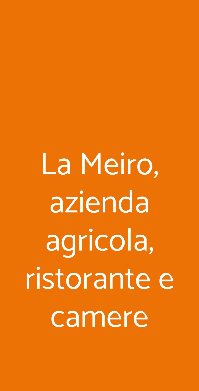 La Meiro, azienda agricola, ristorante e camere Castelmagno menù 1 pagina