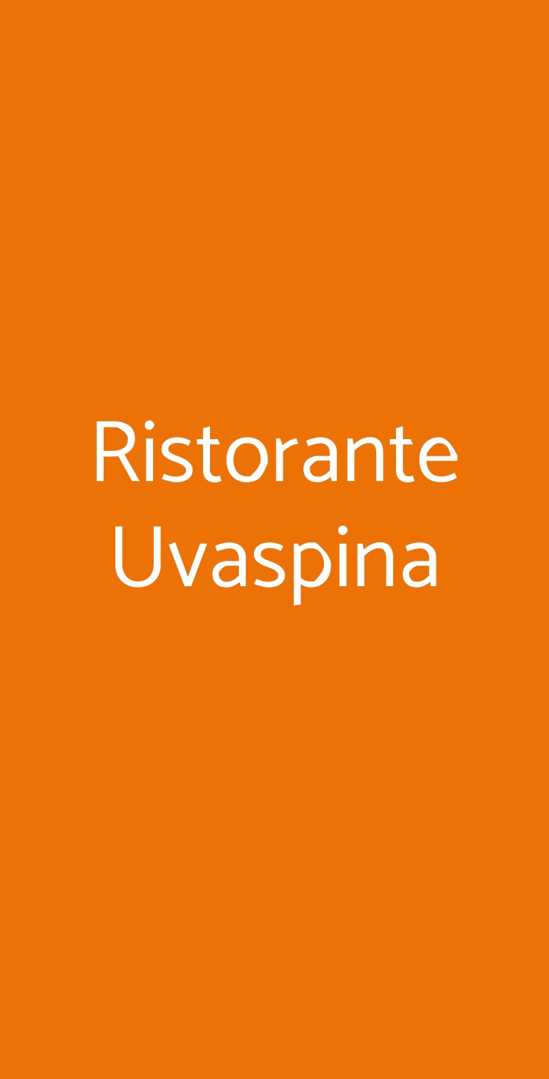 Ristorante Uvaspina Moncalvo menù 1 pagina