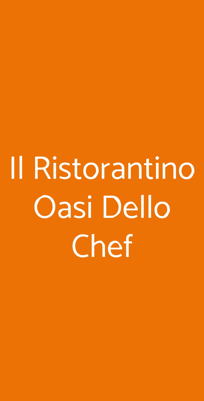 Il Ristorantino Oasi Dello Chef Alpignano menù 1 pagina