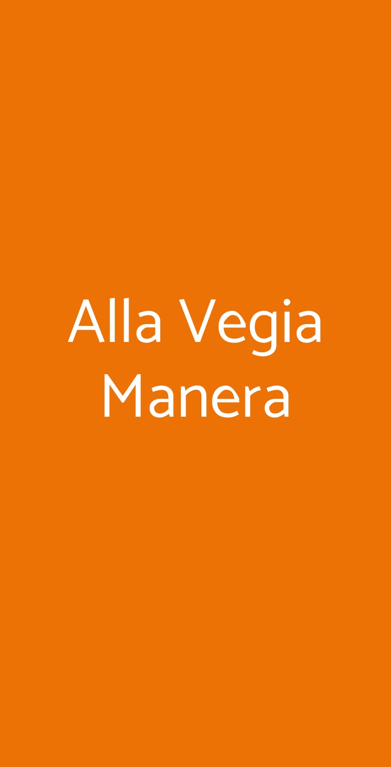 Alla Vegia Manera, Albiate