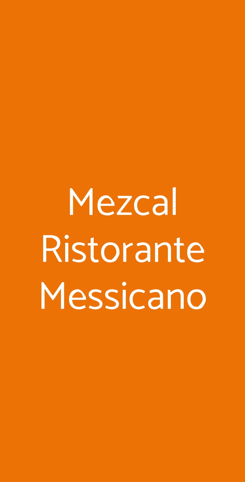 Mezcal Ristorante Messicano Torino menù 1 pagina