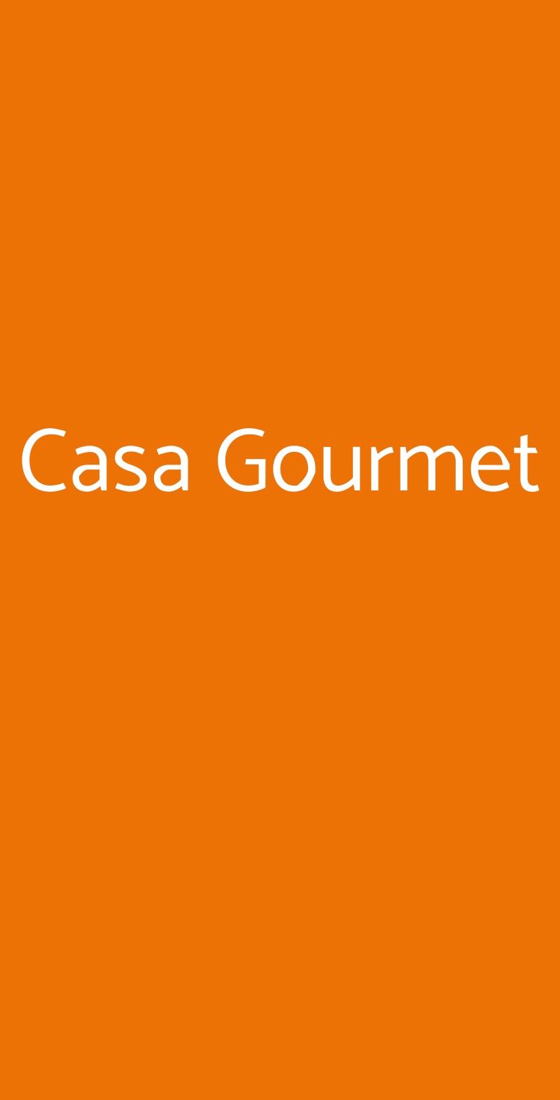 Casa Gourmet Torino menù 1 pagina