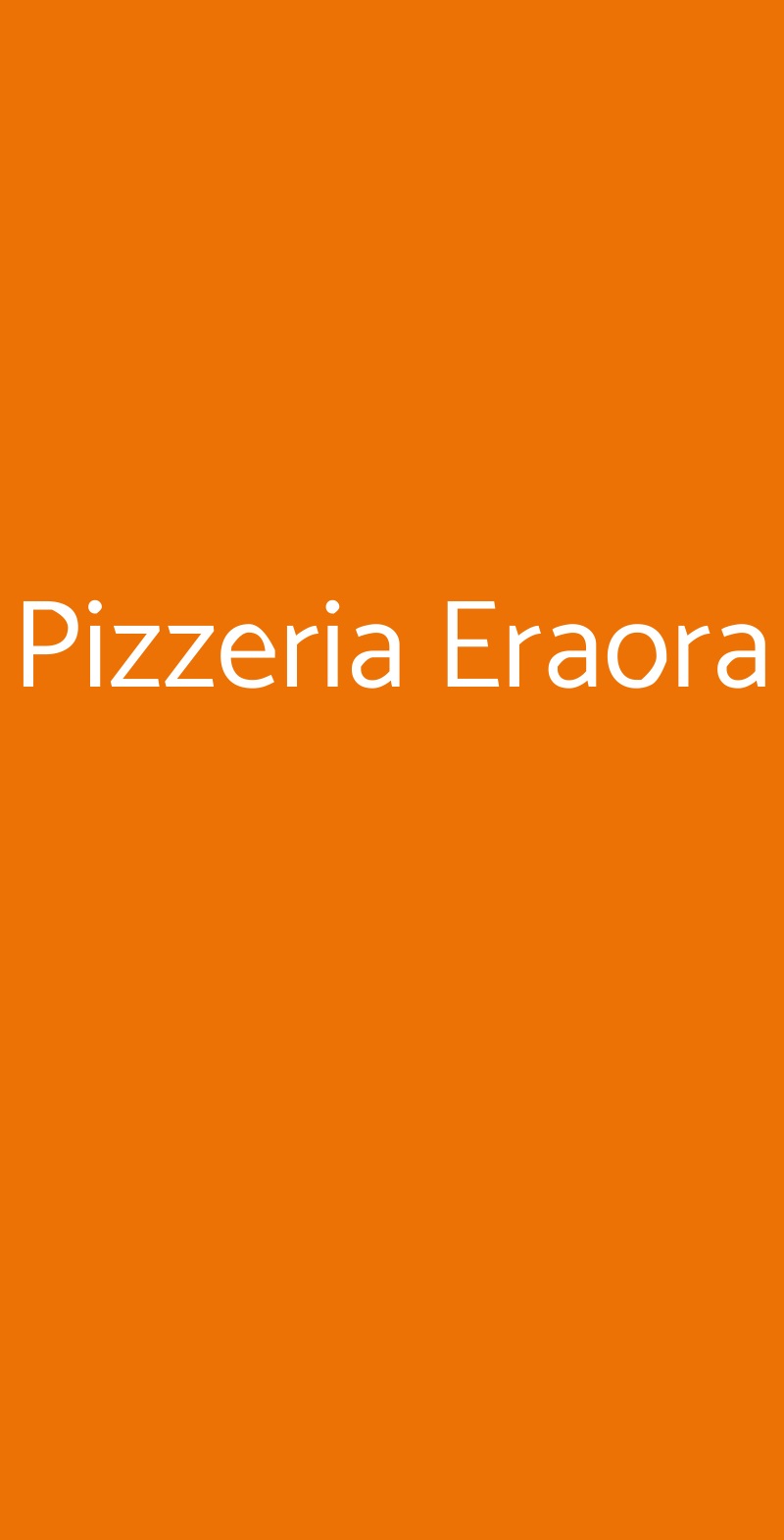 Pizzeria Eraora Cannobio menù 1 pagina