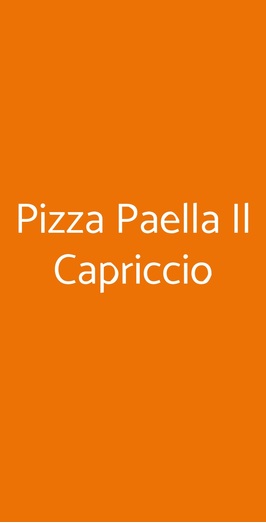 Pizza Paella Il Capriccio, Torino