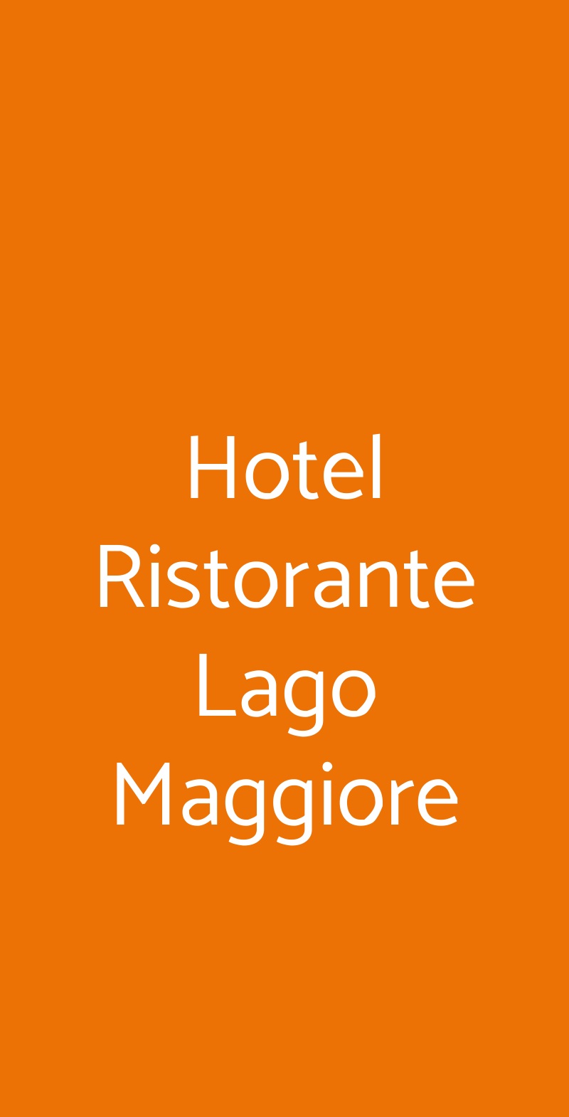 Hotel Ristorante Lago Maggiore Lesa menù 1 pagina
