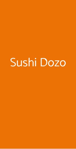 Sushi Dozo, Torino