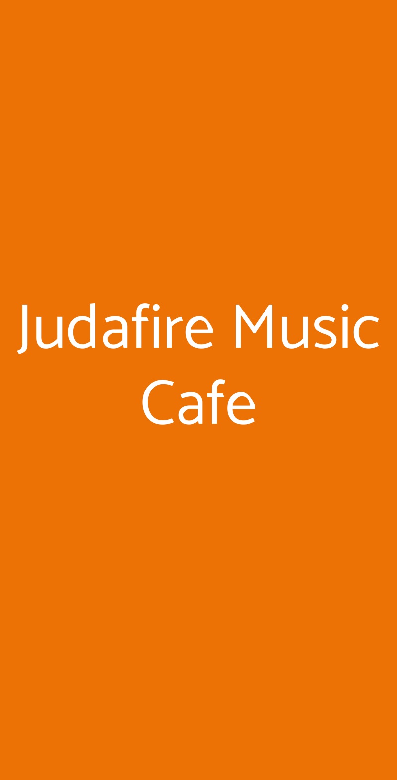 Judafire Music Cafe Torino menù 1 pagina