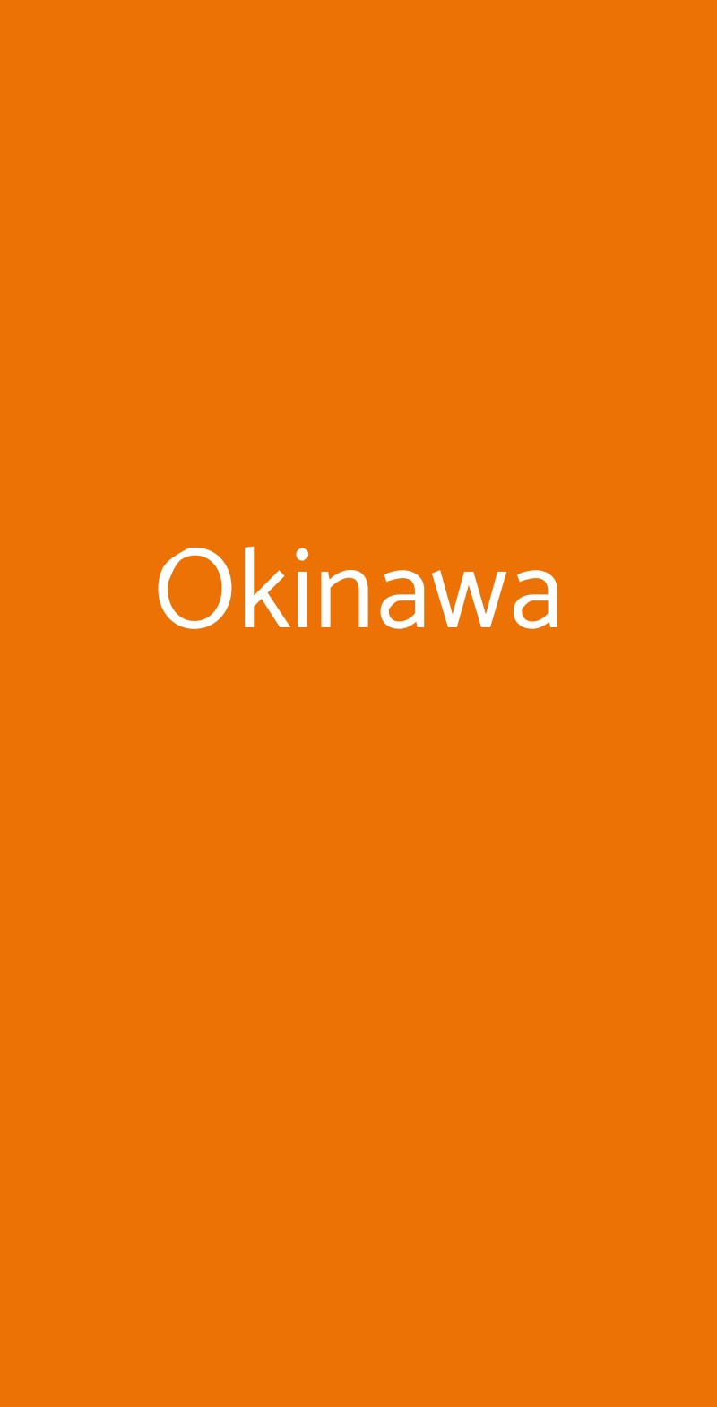 Okinawa Torino menù 1 pagina