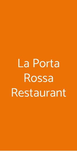 La Porta Rossa Restaurant, Torino