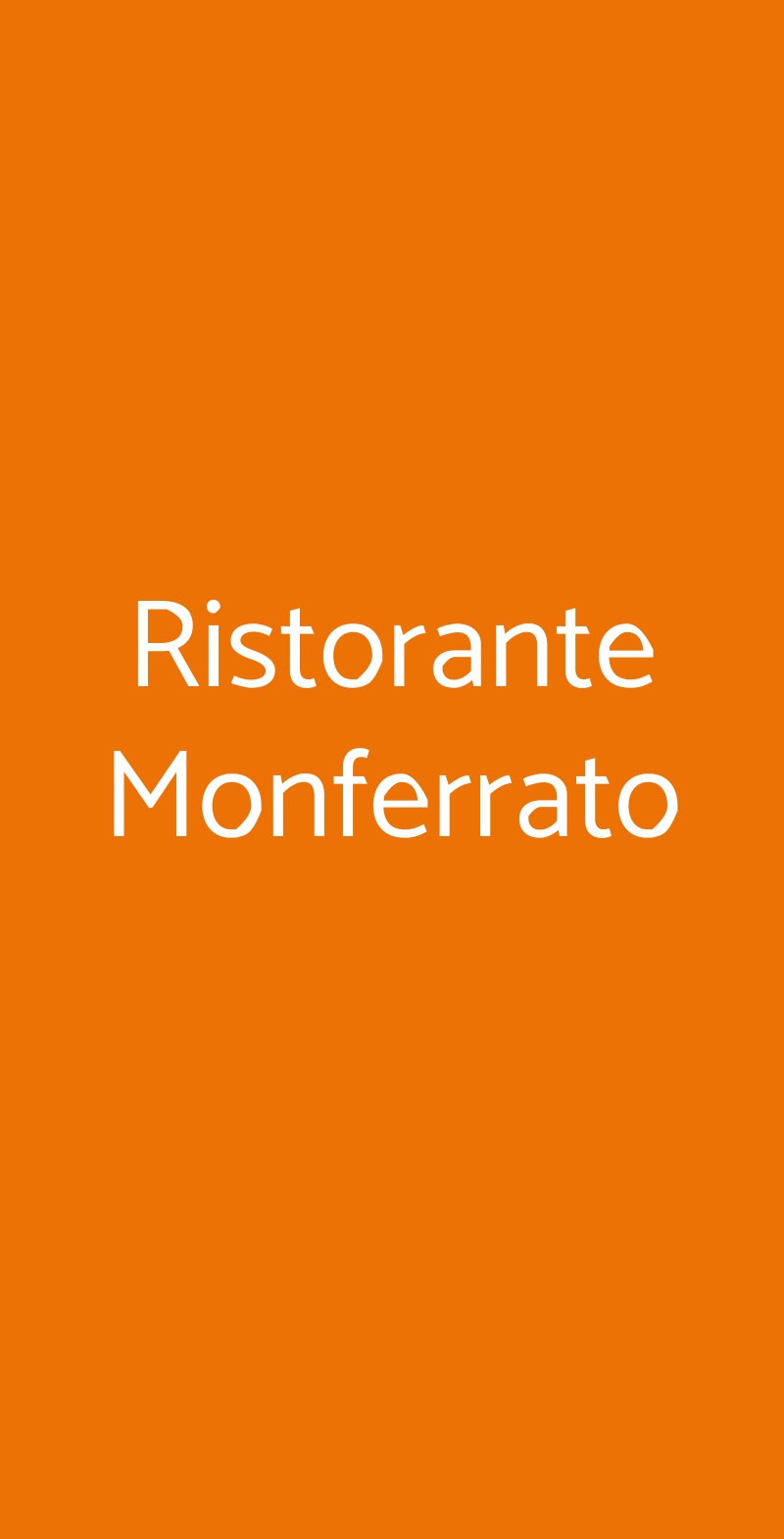 Ristorante Monferrato Torino menù 1 pagina