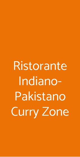 Ristorante Indiano-pakistano Curry Zone, Torino
