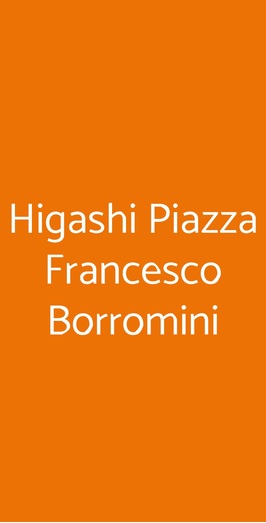 Higashi Piazza Francesco Borromini, Torino