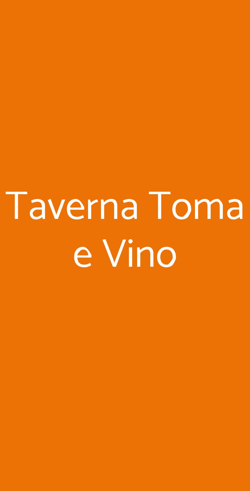 Taverna Toma e Vino Borgosesia menù 1 pagina
