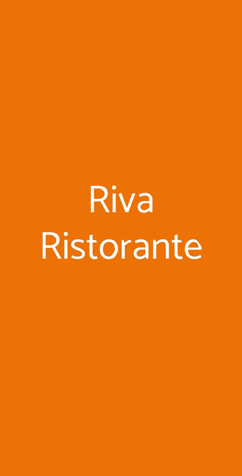 Riva Ristorante Verbania menù 1 pagina