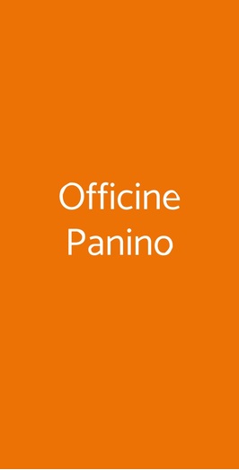 Officine Panino, Torino