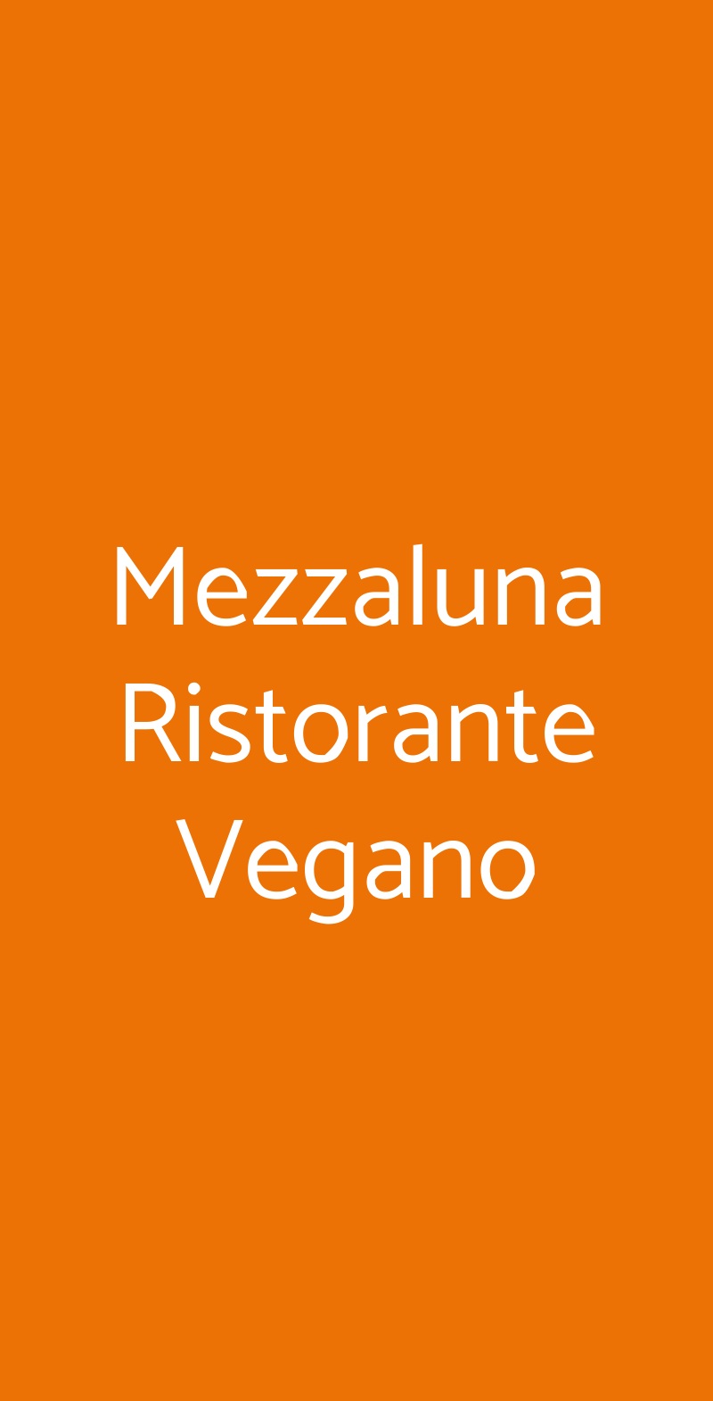 Mezzaluna Ristorante Vegano Torino menù 1 pagina