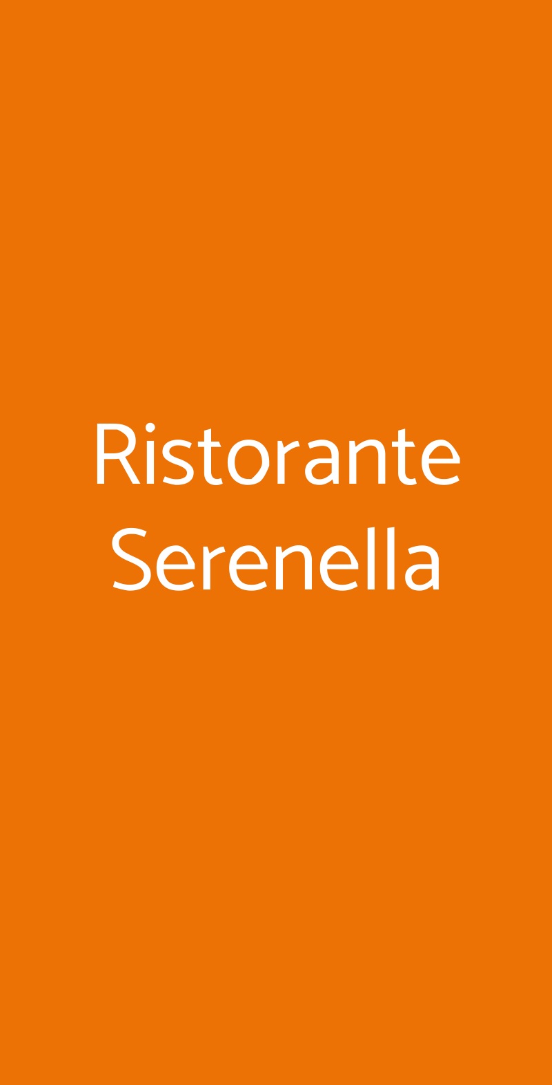 Ristorante Serenella Baveno menù 1 pagina