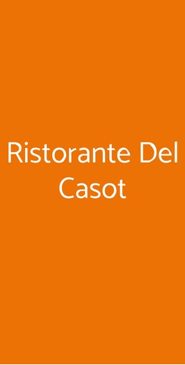 Ristorante Del Casot, Castell'Alfero