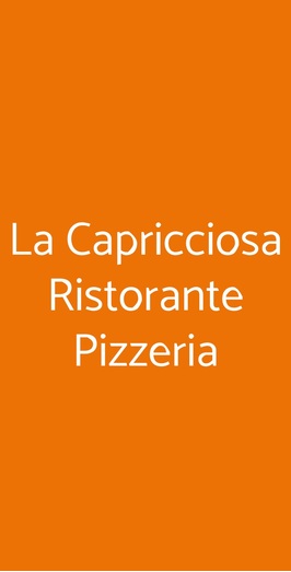 La Capricciosa Ristorante Pizzeria, Torino