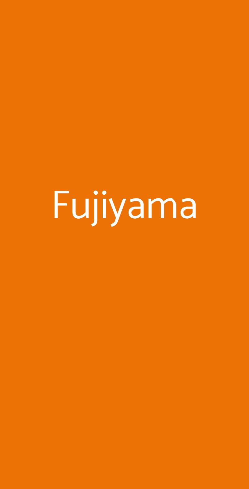 Fujiyama Saluzzo menù 1 pagina