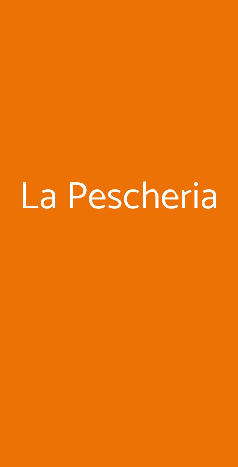 La Pescheria Stresa menù 1 pagina