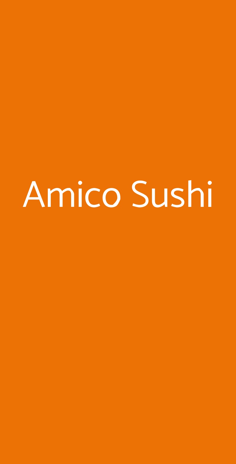 Amico Sushi Milano menù 1 pagina