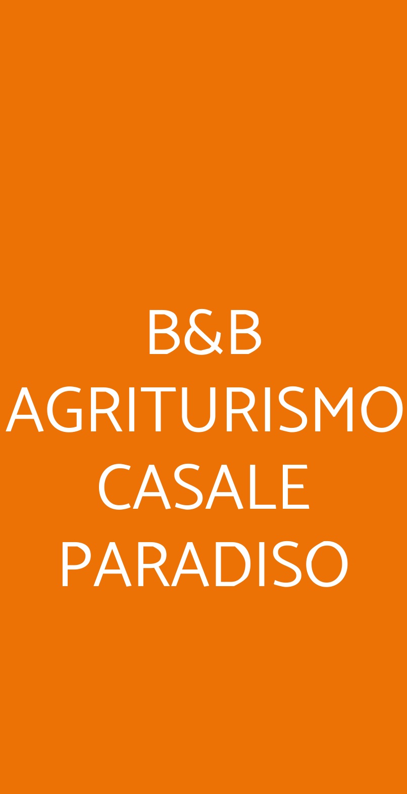 B&B AGRITURISMO CASALE PARADISO Agerola menù 1 pagina