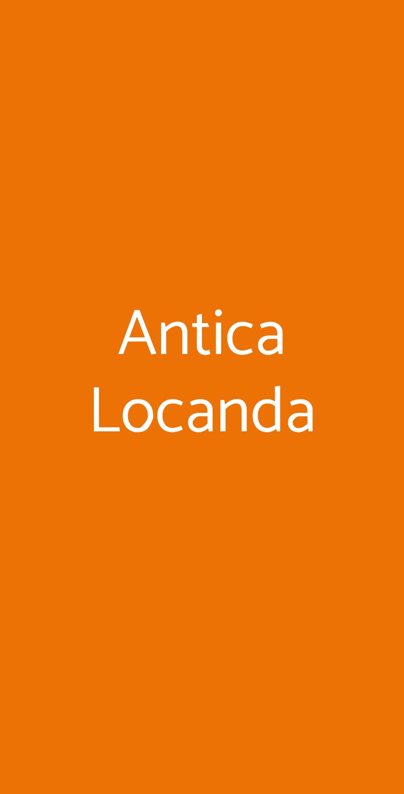 Antica Locanda Muggiò menù 1 pagina