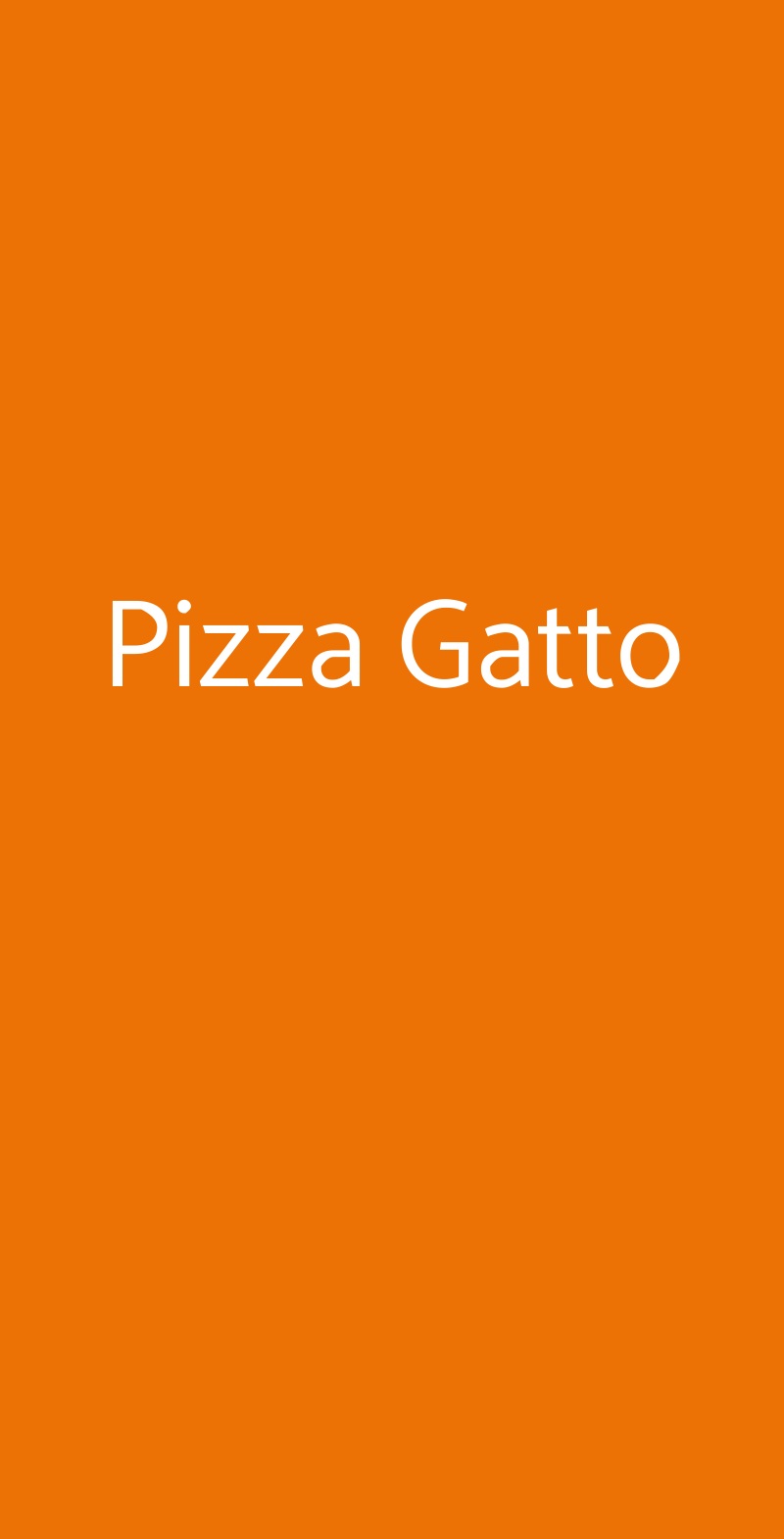 Pizza Gatto San Maurizio Canavese menù 1 pagina