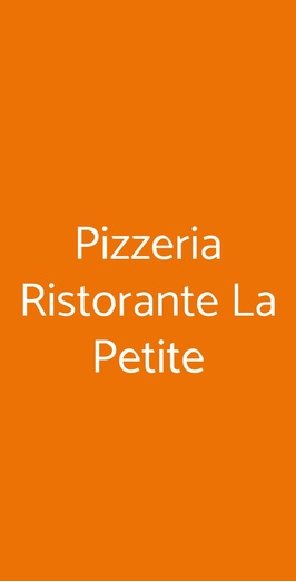 Pizzeria Ristorante La Petite, Torino