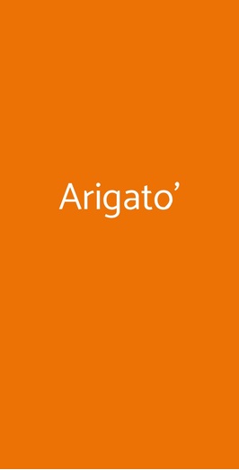 Arigato', Torino